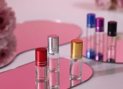 Staklena roll-on bočica 3mL sa zatvaračem u raznim bojama - 6 kom