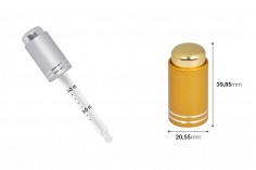 Luksuzni aluminijumski zatvarač sa dugmetom, za pipete od 5 do 100 mL