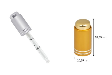 Luksuzni aluminijumski zatvarač sa dugmetom, za pipete od 5 do 100 mL-2