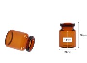 Staklena bočica 3mL karamel boje, za proizvode u farmaciji i homeopatiji, bez zatvarača - 12 kom Staklena bočica 3mL karamel boje, za proizvode u farmaciji i homeopatiji, bez zatvarača - 12 kom