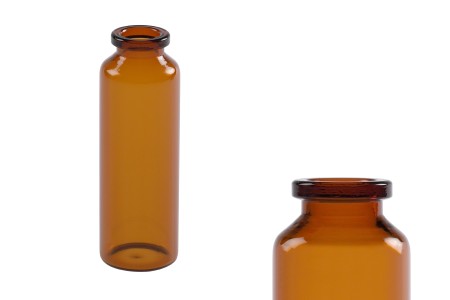 Staklena bočica 30mL karamel boje, za proizvode u farmaciji i homeopatiji, bez zatvarača - 12 kom-slika_proizvoda