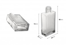 Četvrtasta bočica za parfeme 30mL sa reljefom (18/415)