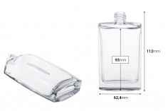 Staklena četvrtasta bočica za parfem 100mL, 18/415