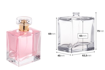 Staklena flašica za parfem od 100mL sa Crimp grlom od 15 mm-dimenzije_slike
