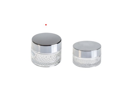 Staklena teglica za kremu 50mL, sa aluminijumskim zatvaračem sa zaptivkom i međupoklopcem-4