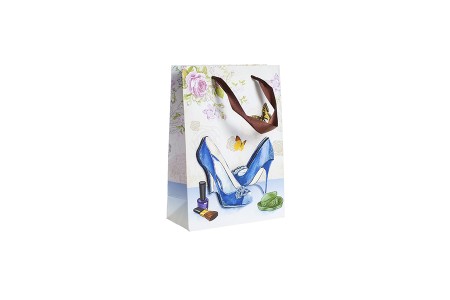 Papirna 3D poklon kesa, sa motivom "plave cipele", veličina "S", 18x8.5x25cm - 12 kom-slika_proizvoda