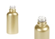 Staklena MAT zlatna bočica za etarska ulja 30mL, sa grlom PP18-slika_proizvoda