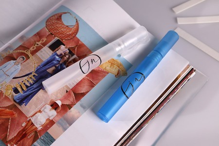 Plastična minijaturna bočica 10mL za parfeme, u 3 boje (poluprovidna, plava ili roze) - 25 kom-grupa_slika