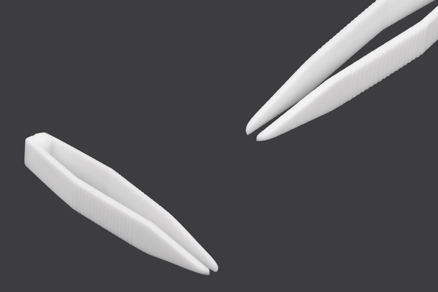 Plastična bela PE pinceta 61mm - 24 kom-slika_proizvoda