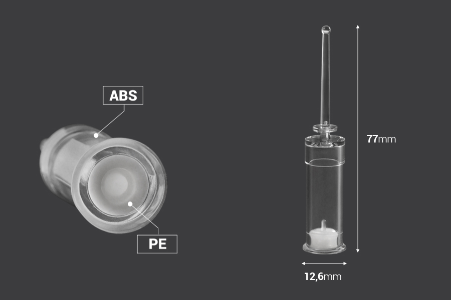 Ampula 2mL za jednokratnu upotrebu - 100 kom-dimenzije_slike