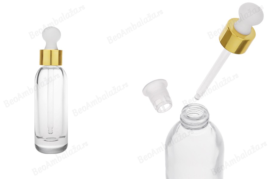 Staklena bočica 50mL sa zlatnom pipetom-slika_proizvoda