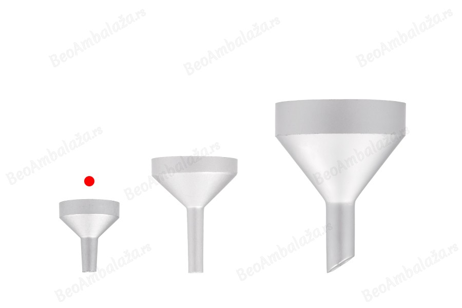 Aluminijumski levak u MAT srebrnoj boji sa prečnikom 17 mm (u donjem delu 4 mm)-grupa_slika