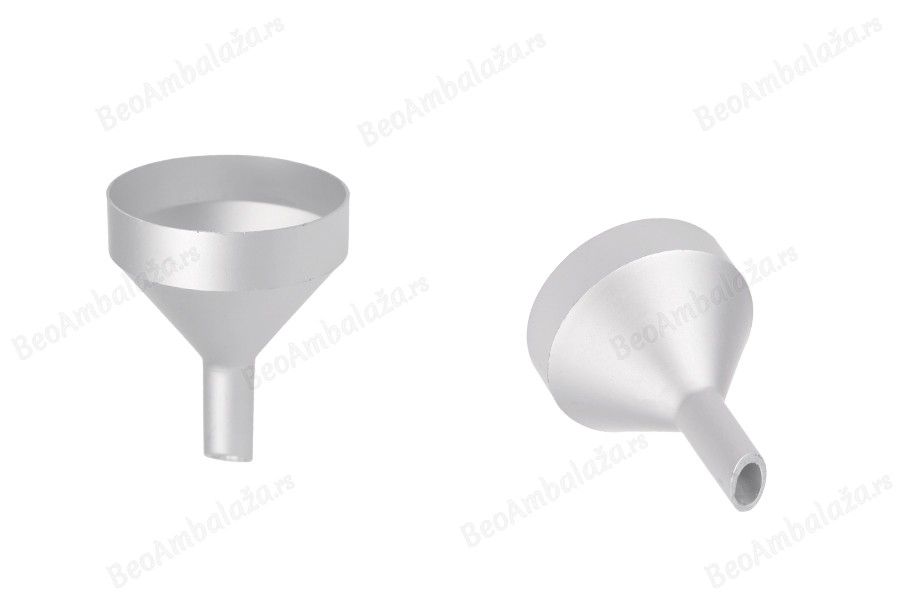 Aluminijumski levak u MAT srebrnoj boji  sa prečnikom  44 mm ( donji deo 10 mm )-slika_proizvoda