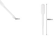 Plastična pipeta 0,3mL - 100 kom-dimenzije_slike