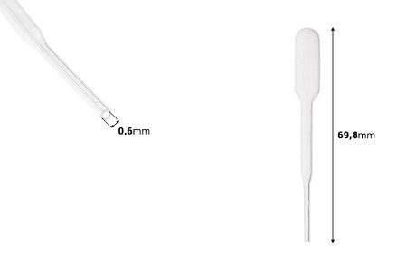 Plastična pipeta 0,3mL - 100 kom-dimenzije_slike