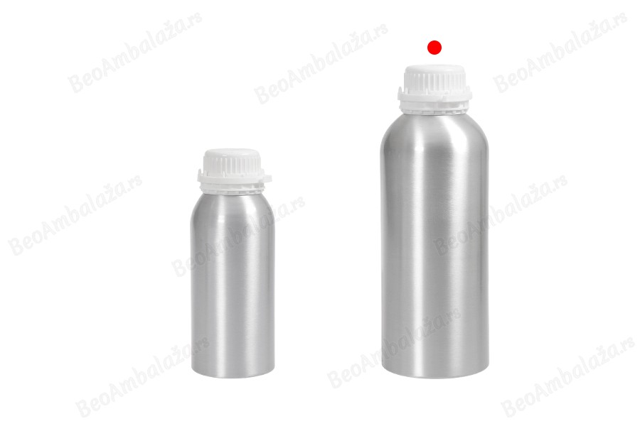 Aluminijumska boca 1000mL, sa plastičnim čepom i navojnim zatvaračem-grupa_slika