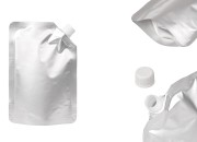 Aluminijumska DoyPack vrećica za tečnost od 500ml sa belim sigurnosnim zatvaračem sa strane – 50 kom-slika_proizvoda