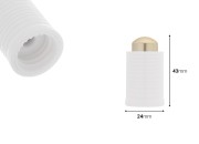 Zatvarač za pipetu u belo - zlatnoj boji (bez cevčice)-dimenzije_slike