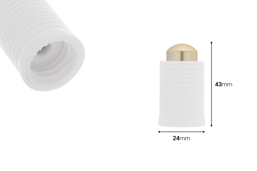 Zatvarač za pipetu u belo - zlatnoj boji (bez cevčice)-dimenzije_slike