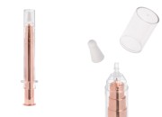 Airless tubica - akrilni špric 10mL za kozmetičku upotrebu, bronzane boje sa zatvaračem Airless tubica - akrilni špric 10mL za kozmetičku upotrebu, bronzane boje sa zatvaračem
