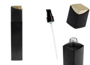 Luksuzna staklena bočica od 100 mL u mat crnoj boji sa pumpicom za kremu i posebnim zatvaračem-slika_proizvoda