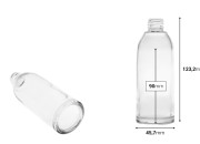 Staklena providna bočica 100mL (PP 20)-dimenzije_slike