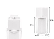 Airless akrilna bočica 15 mL sa belom pumpicom-dimenzije_slike