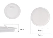 Plastični (PE) međupoklopac 34,5 mm za teglice od 20 mL Plastični (PE) međupoklopac 34,5 mm za teglice od 20 mL