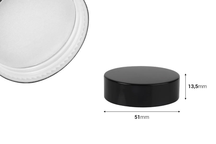 Plastični zatvarač sa aluminijumskim premazom i unutrašnjom zaptivkom za teglice 30mL-dimenzije_slike