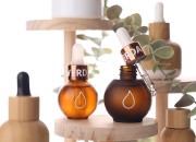 Okrugla staklena bočica od 20mL, od svetlo braon peskiranog stakla-grupa_slika