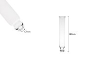Staklena cevčica 42 mm sa kuglicom bez graduacije za bočicu 18-980-dimenzije_slike