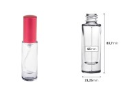 Cilindrična staklena bočica 15mL sa grlom PP18 Cilindrična staklena bočica 15mL sa grlom PP18