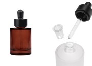 Staklena bočica od 50 mL sa crnom mat pipetom-slika_proizvoda