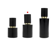 Mat crna staklena bočica od 50 mL sa zlatnim sprejom i mat crnim zatvaračem-grupa_slika