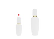 Luksuzna bočica 40mL u mat beloj boji sa zlatnom pumpicom za kreme i mat belim poklopcem-grupa_slika