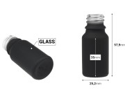 Staklena bočica od 10 mL za etarska ulja sa PP18 grlom u različitim bojama, gumirana-dimenzije_slike