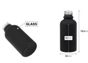 Staklena bočica od 30 mL za etarska ulja sa PP18 grlom u različitim bojama, gumirana-dimenzije_slike