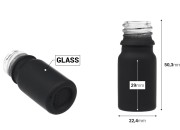 Staklena bočica od 5 mL za etarska ulja sa PP18 grlom u različitim bojama, gumirana-dimenzije_slike