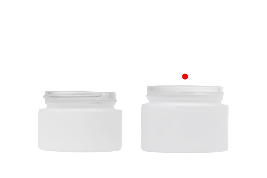 Staklena teglica za kremu 50 mL - bez zatvarača, gumirana u više boja-grupa_slika