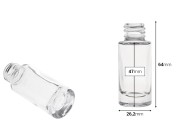 Cilindrična providna staklena bočica od 10 mL-dimenzije_slike