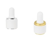 Set - plastični prsten za pipete sa gumicom za bočice u zlatnoj ili srebrnoj boji-slika_proizvoda