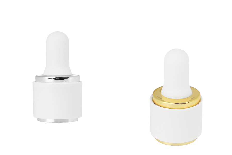 Set - plastični prsten za pipete sa gumicom za bočice u zlatnoj ili srebrnoj boji-slika_proizvoda