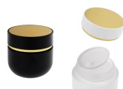 Staklena teglica od 100 mL sa poklopcem (sa unutrašnjom zaptivkom) i plastičnim međupoklopcem-slika_proizvoda