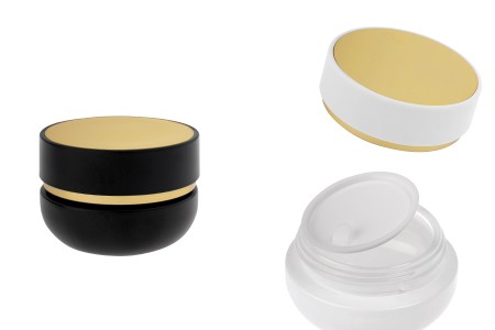 Staklena teglica od 30 mL sa poklopcem (sa unutrašnjom zaptivkom) i plastičnim međupoklopcem-slika_proizvoda