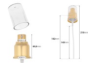 Plastični sprej 24/410 sa aluminijumskom presvlakom i providnim poklopcem-dimenzije_slike