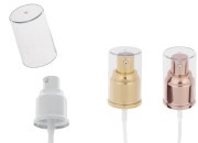 Plastična pumpica za kremu 24/410 sa aluminijumskim premazom i providnim zatvaračem-slika_proizvoda