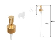 Plastična zlatna pumpica PP28/410 za kreme (07-0,75 cc/pritisak)-dimenzije_slike