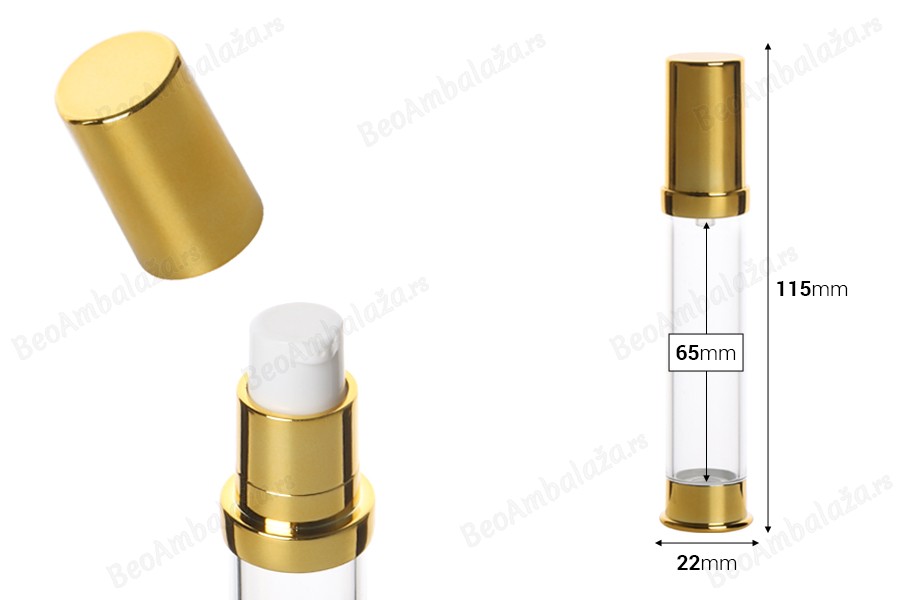 Airless akrilna flašica 15mL za kreme - 12 kom-dimenzije_slike
