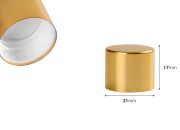 Plastični zatvarač PP18 sa aluminijumskim premazom u 3 boje-dimenzije_slike