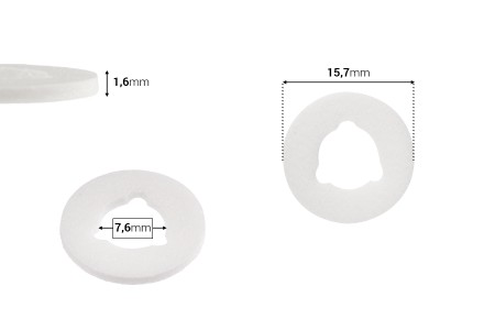 Penasta zaptivka debljine 1,6mm za sprej PP18 - 50 kom-dimenzije_slike